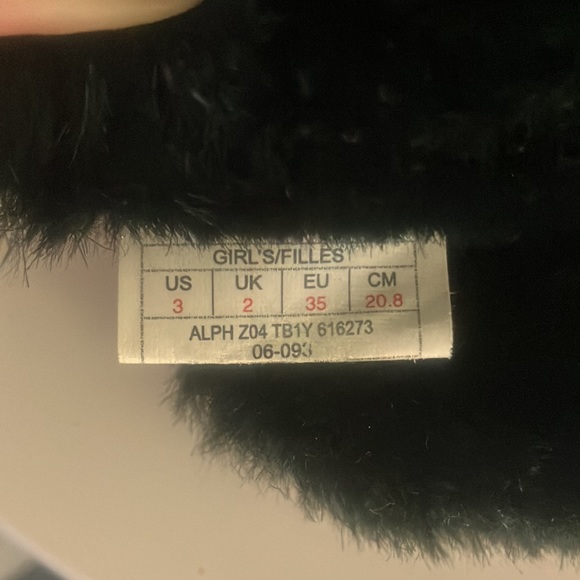 The North Face Nuptse Fur Winter Snow Boot Girls Size 3 - Picture 9 of 10